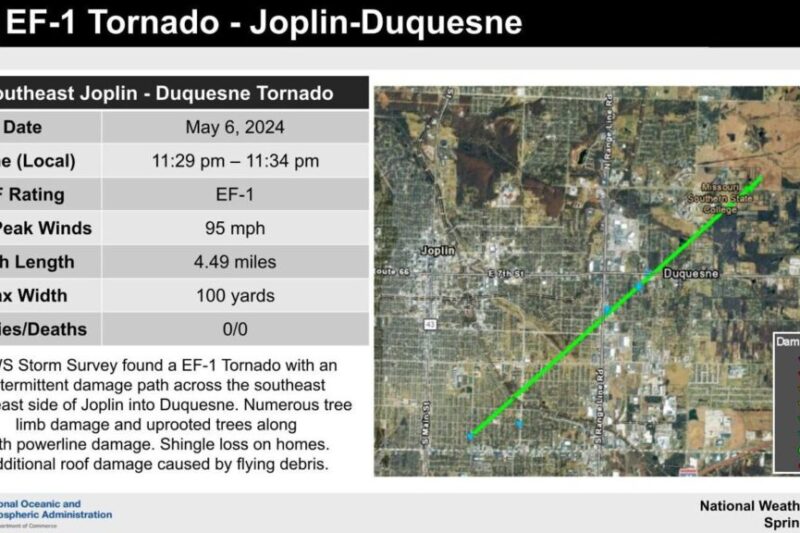 May 2024 Multi-Day Severe Weather Event Produces Tornado in Joplin